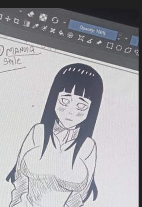Manga style character sketch